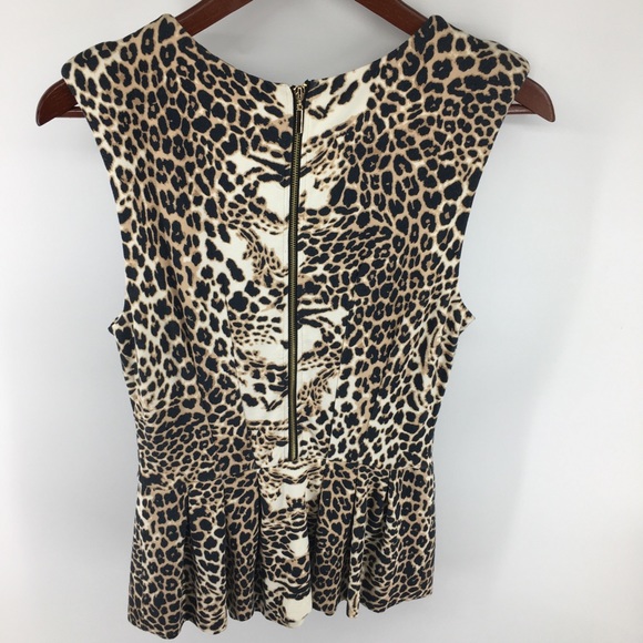 Tart Leopard Print Pleated Top - Picture 2 of 7